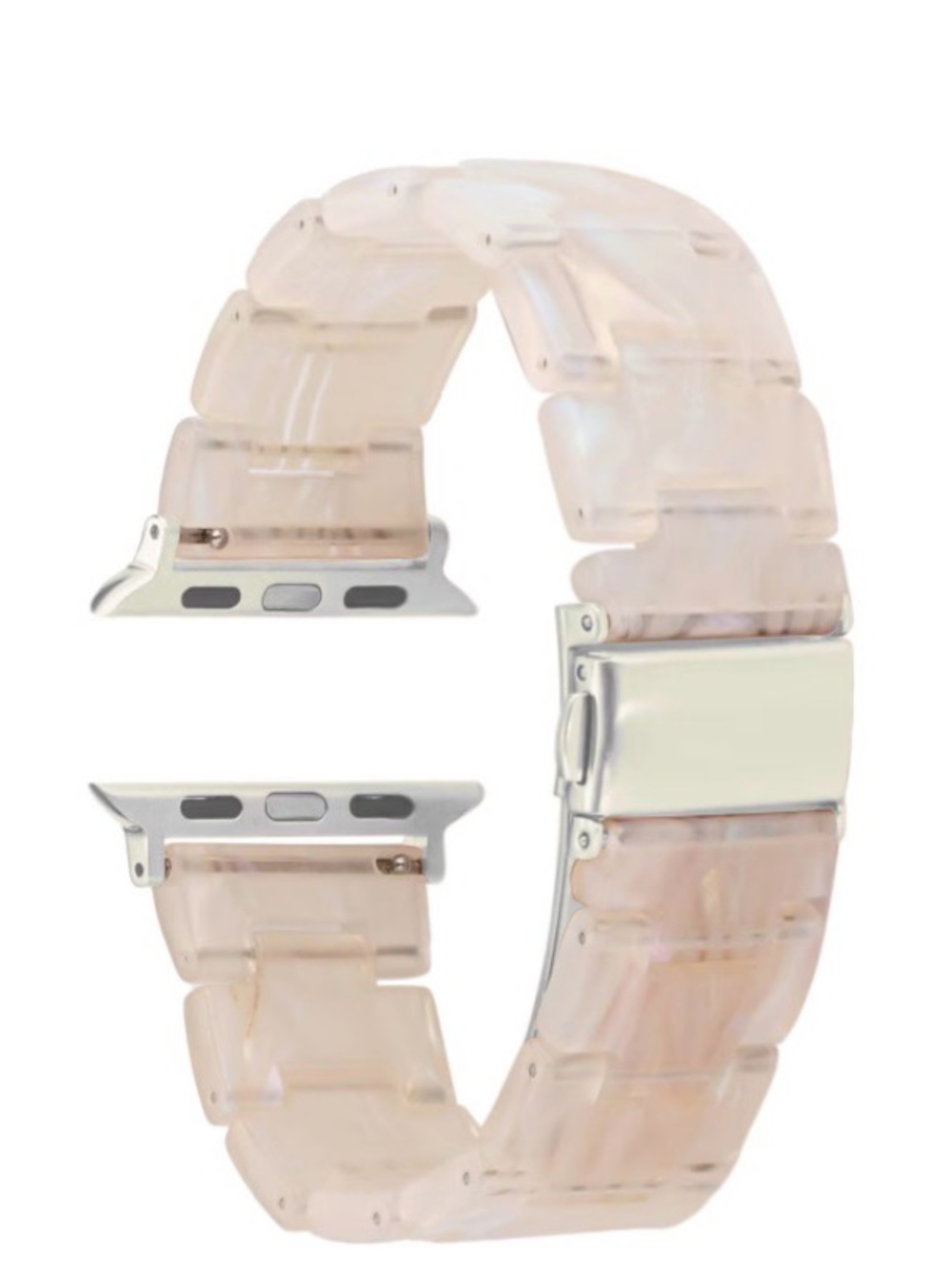 Replacement Resin Watch Band for Smartwatches - Rose Pearl